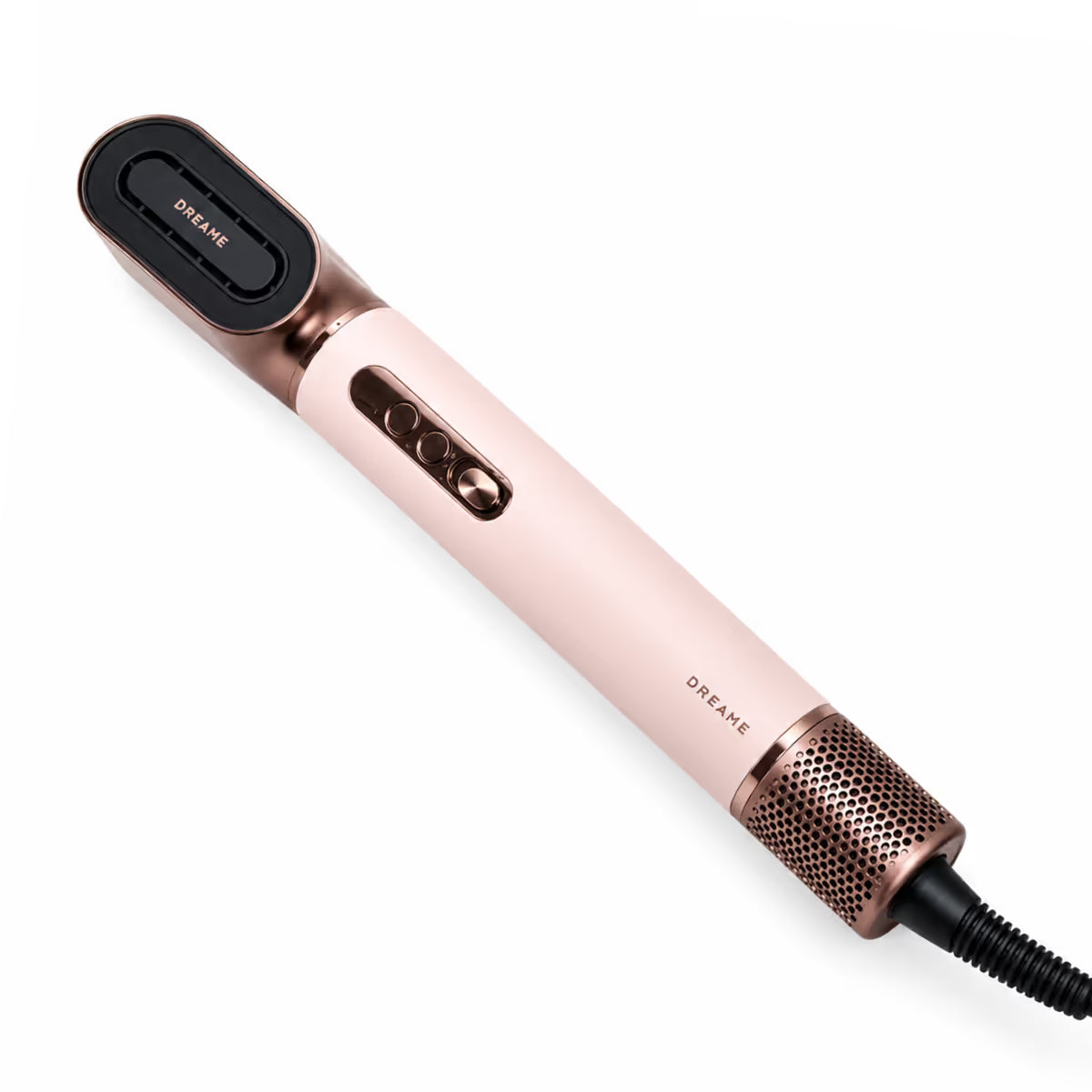 Estilizador de cabello Dreame AirStyle Pro HI en color rosa dorado con mango ergonómico y boquilla de secado rápido - Ferretería La Palma - 1850006