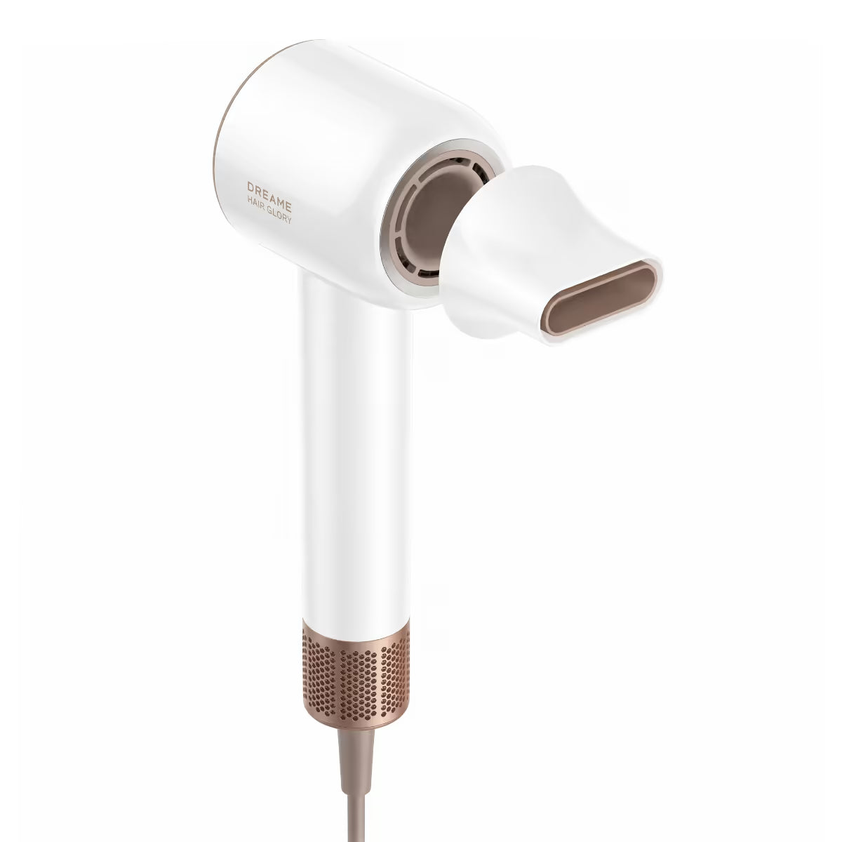 Secador de pelo Dreame Hair Glory AHG20W blanco con boquilla alisadora magnética para un peinado liso y sin frizz - Ferretería La Palma - 1850014