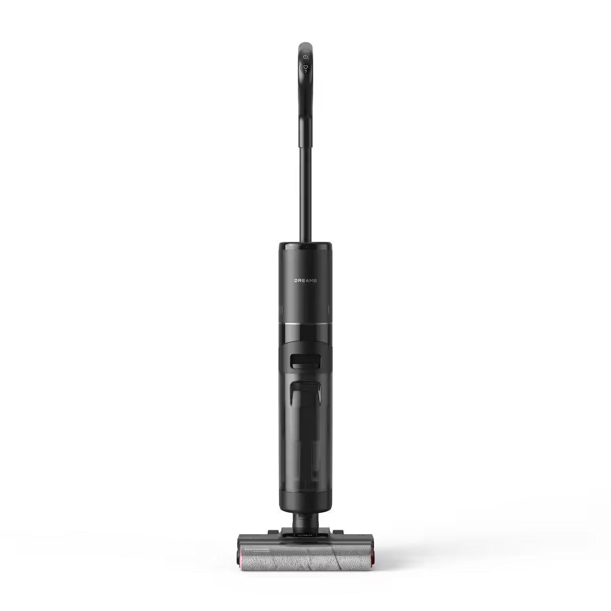 Aspiradora Dreame G10 Pro de pie, vista frontal con mango ergonómico y controles - Ferretería La Palma - 1850004