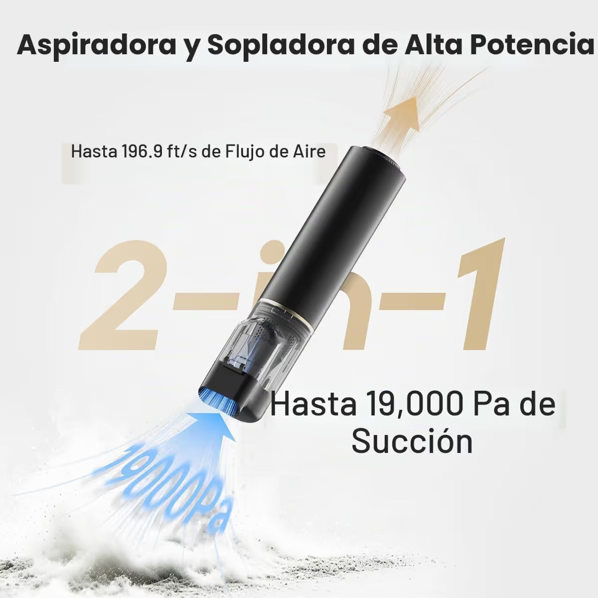 Aspiradora Dreame VBP20-B con función 2 en 1 de succión y soplado, hasta 19,000 Pa de potencia - Ferretería La Palma - 1850168
