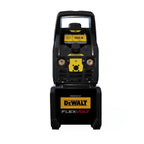 Vista frontal de soldadora ESAB Renegade VOLT ES200i con pantalla digital de amperaje, batería y tiempo restante de uso - Ferretería La Palma - 1430058