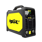 Soldadora inversora ESAB Rogue ES245i en negro y amarillo con pantalla digital y perillas de control frontal - Ferretería La Palma - 1430085