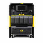 Panel de conexiones y receptáculos de la soldadora generador ESAB Ruffian EMP 270G EDW, vista frontal completa - Ferretería La Palma - 1430099