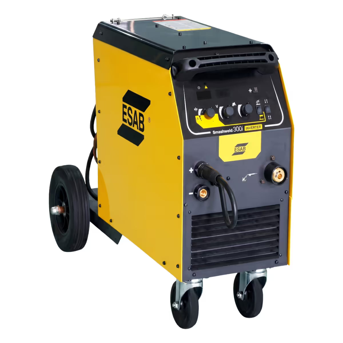 Soldadora inversora industrial ESAB Smashweld 300i con panel de control con perillas de ajuste - Ferretería La Palma - 1430028