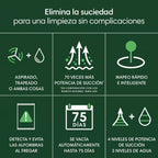 Infografía del Roomba 105 Combo: aspira y trapea, 70 veces más succión, mapeo inteligente y vaciado automático hasta 75 días - Ferretería La Palma - 1610207