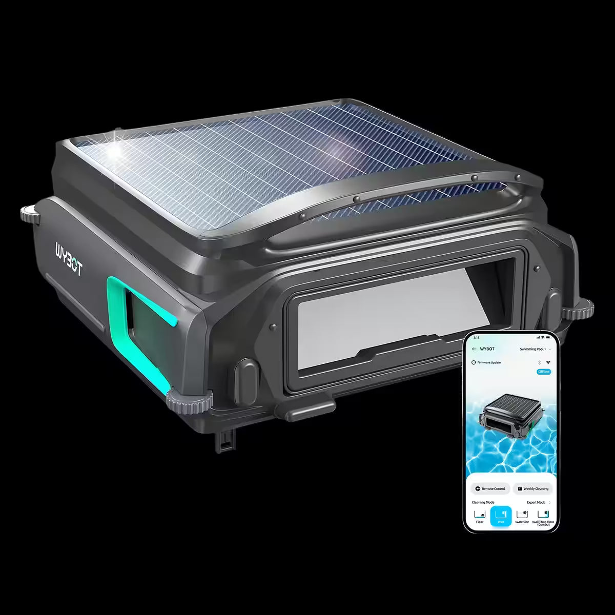 Video que muestra las capacidades y funcionamiento del Robot skimmer solar Wybot F1 - Disponible en Ferretería La Palma- 188001