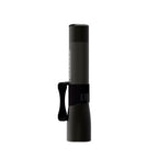 Vista general de la linterna de mano LED Scangrip FLASH 600 R mostrando su clip de sujeción para cinturón integrado sobre fondo blanco - Ferretería La Palma - 1870006