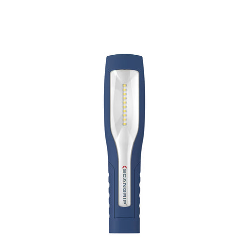 Lámpara de mano LED recargable Scangrip MAG de 300 lúmenes para inspección sobre fondo blanco - Ferretería La Palma - 1870000