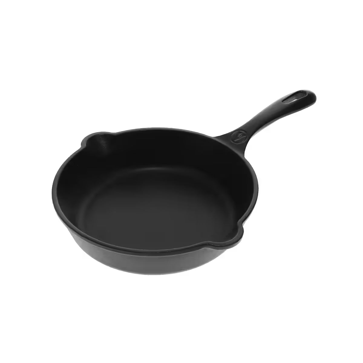 Sartén de hierro fundido  esmaltado Victoria 20cm, diseño con mango ergonómico y doble pico vertedor para cocinar - Ferretería La Palma - 1050013