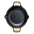 Sartén paellera Victoria Signature Series de 33 cm en hierro fundido con doble asa ergonómica e insertos de bronce - Ferretería La Palma - 1050093