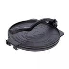 Tortillero Victoria Heavy Duty de 25cm en hierro fundido negro cerrado con mango reforzado y logos grabados - Ferretería La Palma - 1050100